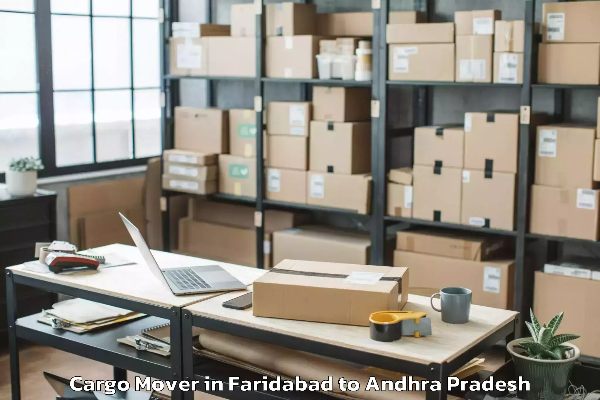 Hassle-Free Faridabad to Janakavarampanguluru Cargo Mover